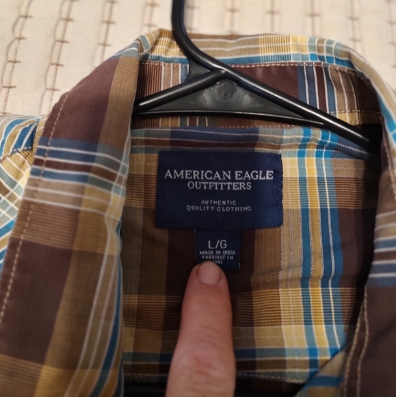 Large long sleeve American eagle pearl snap - Picture 1 of 3